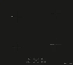 Brico Electrum Inductiekookplaat Pi 6041 T | Zwart Hot