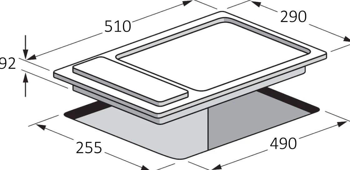 Brico Electrum Kookplaat 2 Zones Ps3021Ex Rvs 30Cm Discount