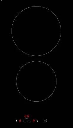 Brico Electrum Vitrokookplaat 2 Zones Ptl320Vtct Zwart 29Cm Outlet