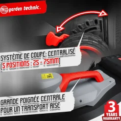 Brico Elem Garden - Elektrische Grasmaaier 1500W - Maaibreedte 37Cm Outlet