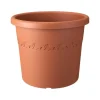 Elho Bloempot Algarve Cilindro Rond Wielen O40Cm Terra-Brico