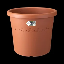 Elho Bloempot Algarve Cilindro Rond Wielen O40Cm Terra-Brico