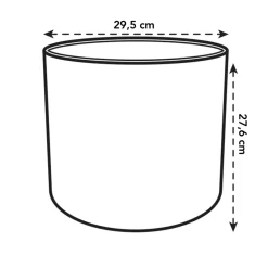 Elho Bloempot B.For Soft Rond O30Cm Antraciet-Brico Clearance