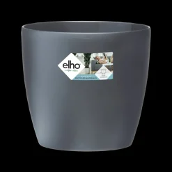 Elho Bloempot Brussels Rond Wielen O35Cm Antraciet-Brico New
