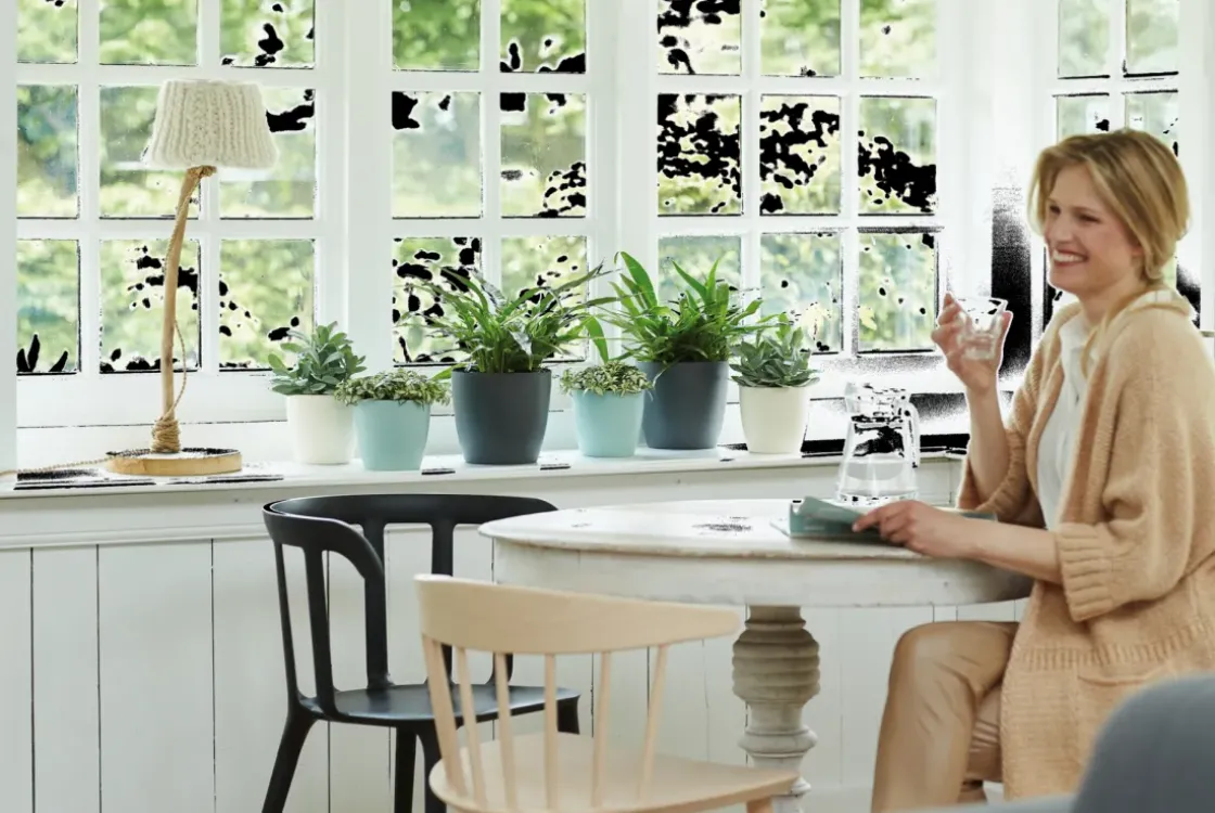 Elho Bloempot Brussels Rond O25Cm Wit-Brico Clearance