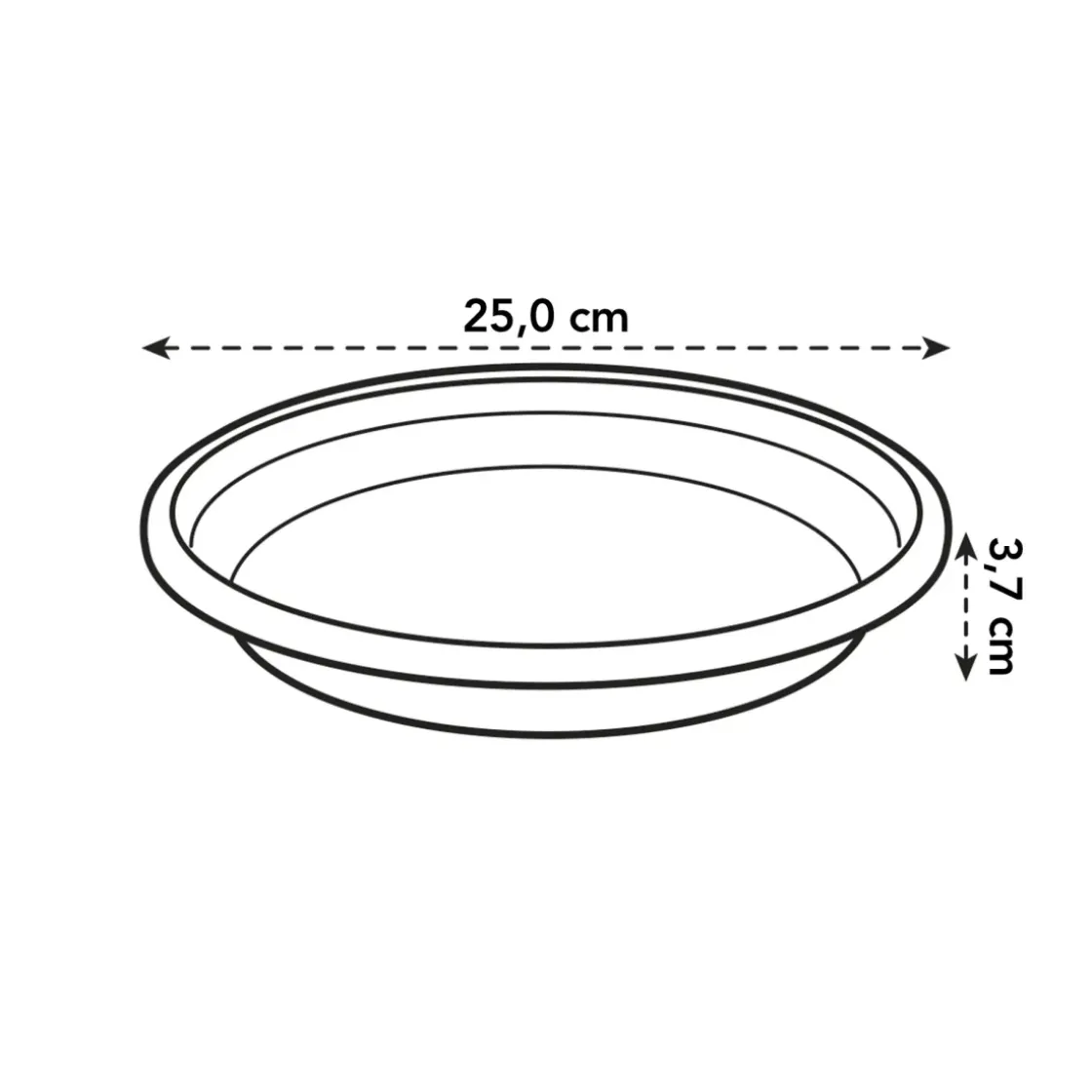 Elho Bloempot Universele Schotel Rond O25Cm Terra-Brico