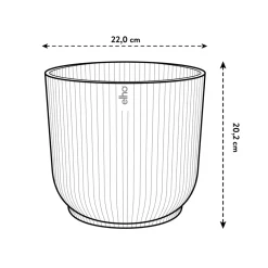 Elho Bloempot Vibes Fold Rond O22Cm Deep Blue-Brico Online