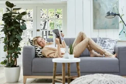 Elho Brussels Rond Wielen O47Cm Wit-Brico Discount