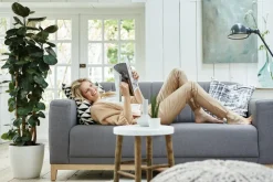 Elho Brussels Rond Wielen O47Cm Wit-Brico Discount