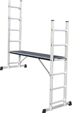 Brico Escalo Combinatie Stelling Ladder Multi+ 2X6-Treeds New