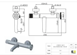 Brico Essebagno Badmengkraan Indus Mat Zwart Discount