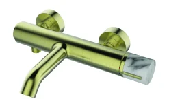 Brico Essebagno Badmengkraan Manopola Goud Geborsteld Hot