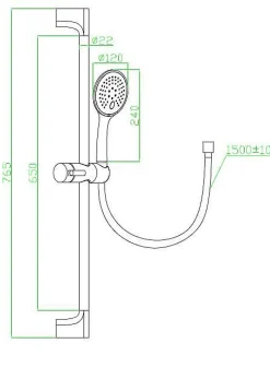 Brico Essebagno Doucheset Luisa O22Mm Goud Outlet