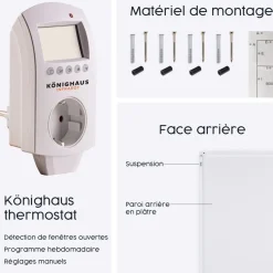 Infrarood & Halogeenradiators<Brico Eurom Infraroodwarmtepaneel Sani 600W Zwart