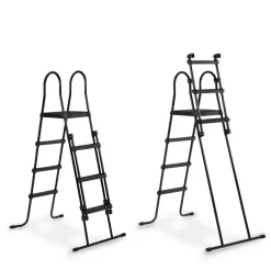 Exit Black Leather Opzetzwembad Met Zandfilterpomp Zwart 400X200X122Cm-Brico New