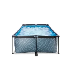Exit Stone Opzetzwembad Met Filterpomp Grijs 220X150X65Cm-Brico Hot