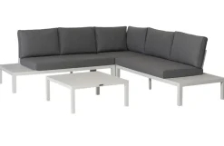 Exotan Loungeset La Vida - Aluminium - Wit - 63X245X245-Brico Online