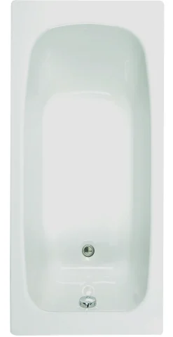 Brico Flavis Plaatsbesparend Rechthoekig Bad - 140 X 70 X 55-58 Cm - Toplax® Hot