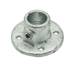 Flexfit Voetplaat Gegalvaniseerd Rond Diam. 28 Mm-Brico Discount