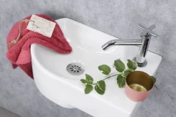 Brico Fonteinset (Rechts) Apollo Keramiek Wasbak Wit 41 X 27 X 14 Cm Discount