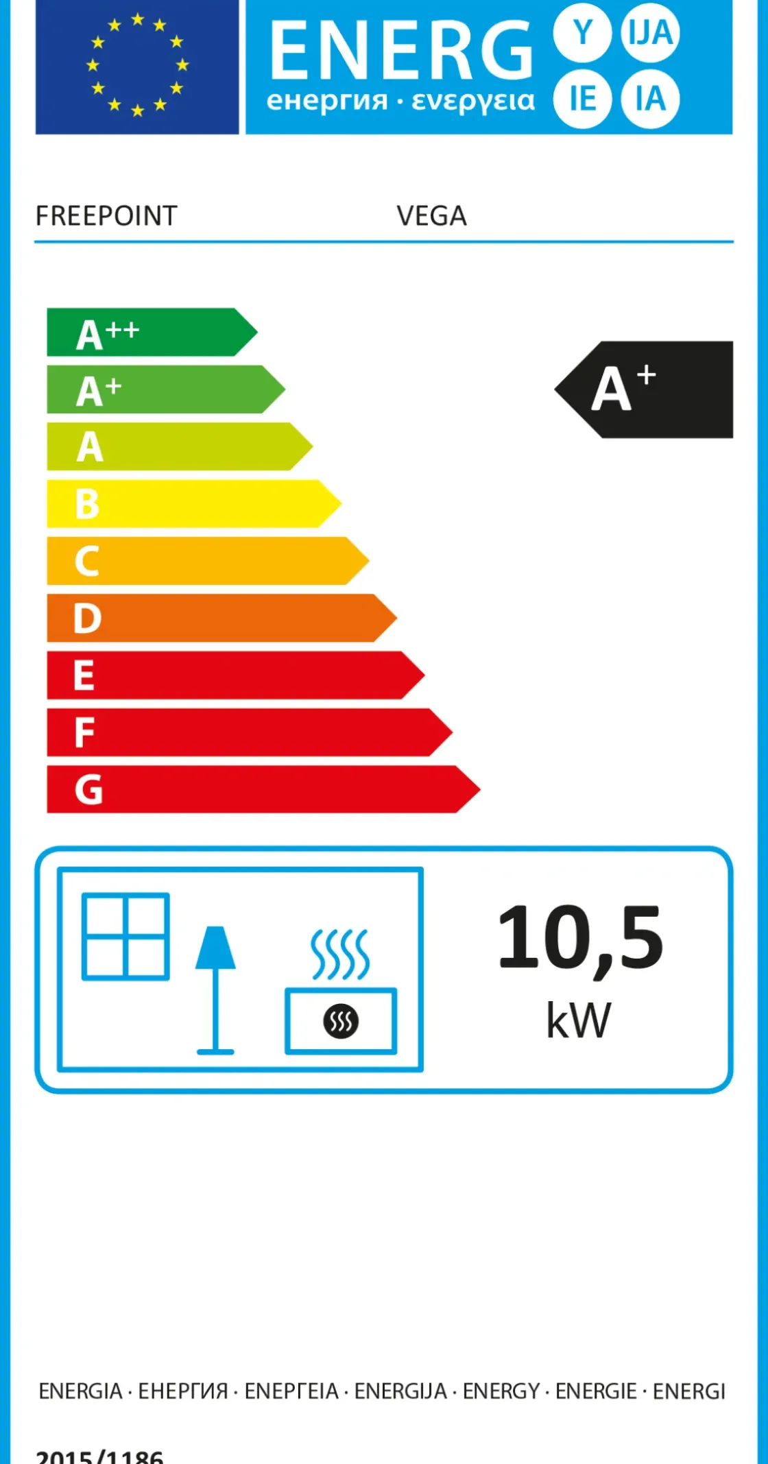 Pelletkachels<Brico Freepoint Pelletkachel Vega 10,5Kw Wit/Zwart