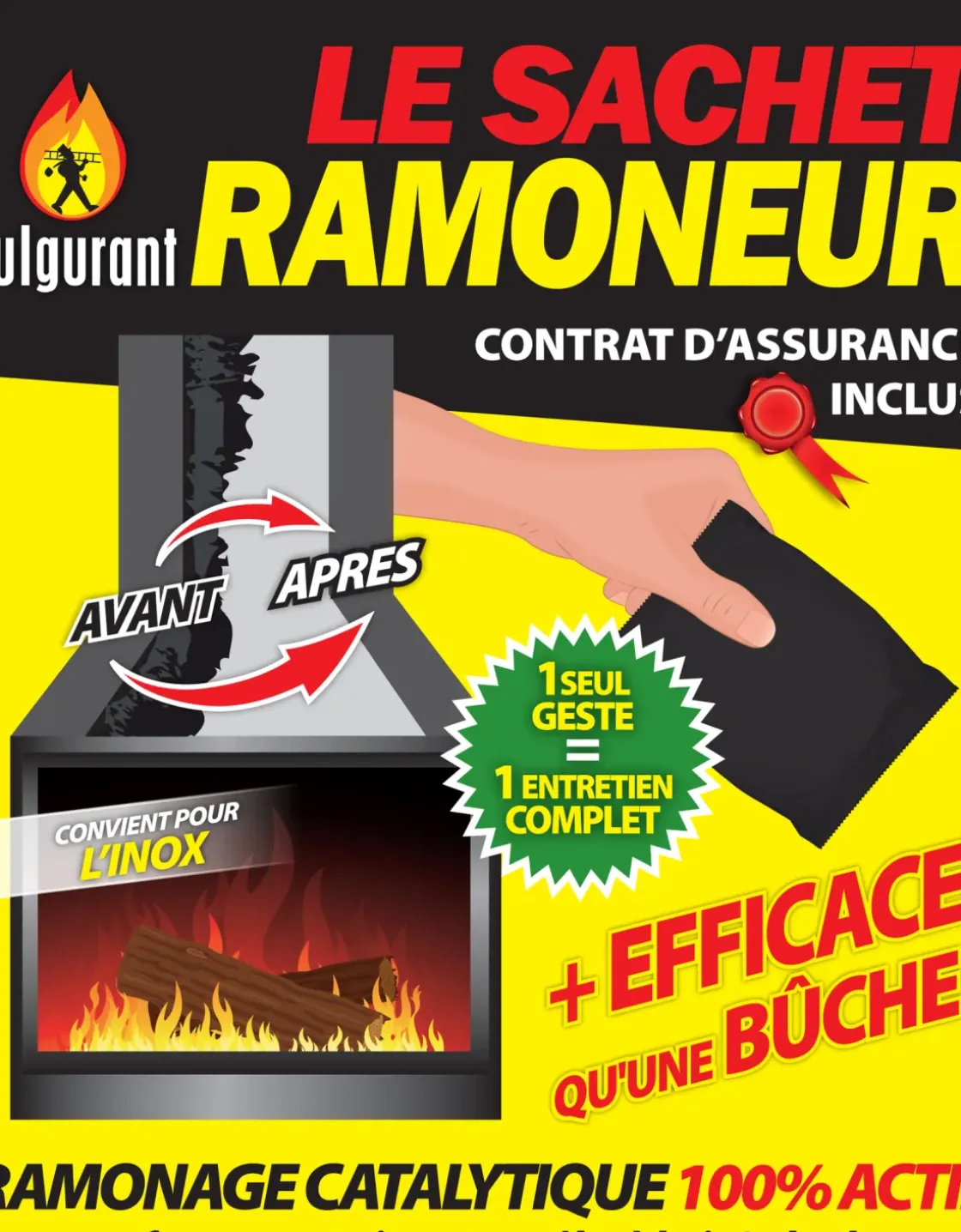 Onderhoud<Brico Fulgurant Roetreinigingszakje 300Gr