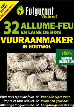 Onderhoud<Brico Fulgurant Vuuraanmaker Eco Houtwol