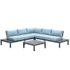 Garden Impressions Lena Loungeset 4-Delig - Mint Grijs-Brico Outlet