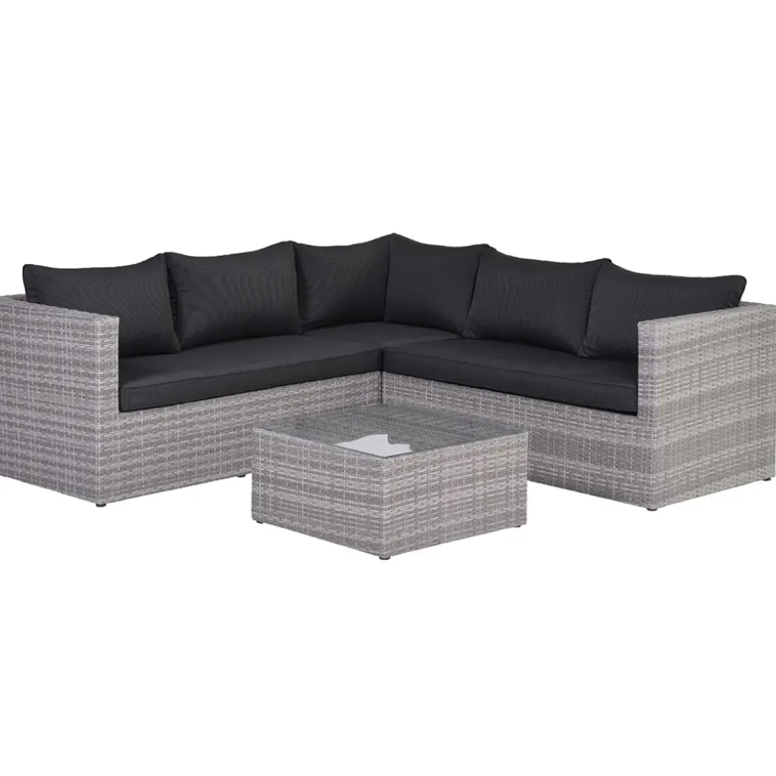 Garden Impressions Lyon Loungeset 4-Delig - Reflex Black-Brico