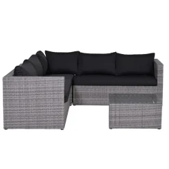 Garden Impressions Lyon Loungeset 4-Delig - Reflex Black-Brico