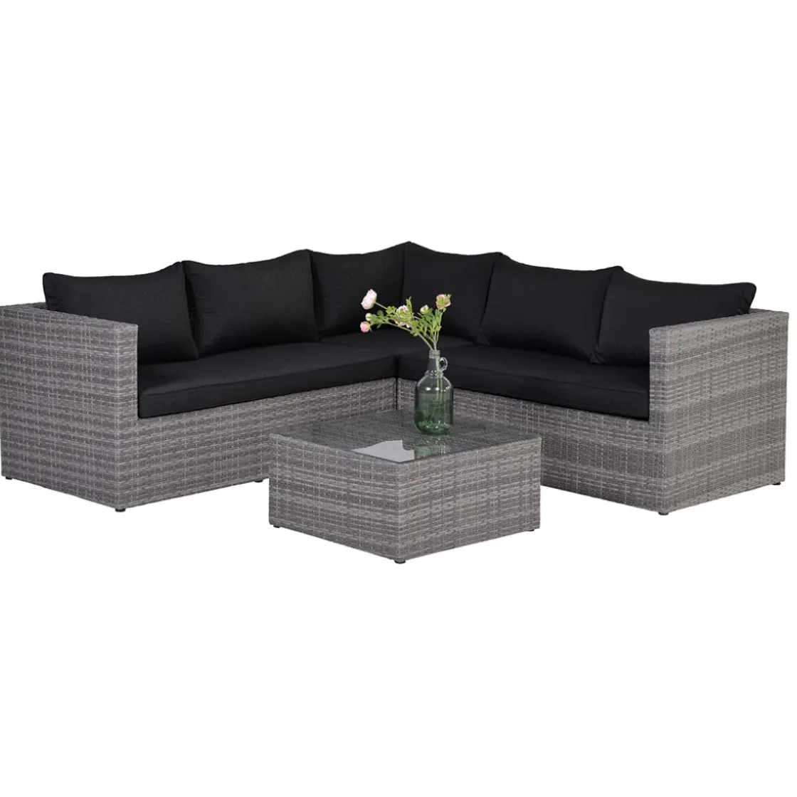 Garden Impressions Lyon Loungeset 4-Delig - Reflex Black-Brico