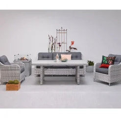 Garden Impressions Nova 3-Zits Lounge Tuinbank - Licht Grijs-Brico Online