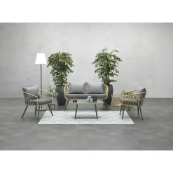 Garden Impressions Tarulo Loungeset 4-Delig - Donker Grijs-Brico Best
