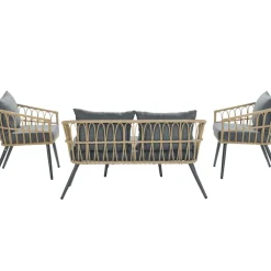 Garden Impressions Tarulo Loungeset 4-Delig - Donker Grijs-Brico Best