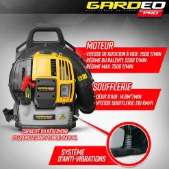 Brico Gardeo Pro - Thermische Rugblazer 52Cc - 281Km/H Clearance