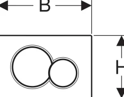 Brico Geberit Bedieningspaneel Sigma 01 Voor Up320, Up720, Up300 En Up700 Inbouwreservoirs| 16,4X24,6Cm Mat Chroom Outlet