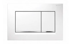 Brico Geberit Bedieningspaneel Sigma 30 Voor Up320, Up720, Up300 En Up700 Inbouwreservoirs| Wit/Chroom Best