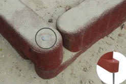 Gegalvaniseerde Stalen Buis Voor Montage Rubber Opsluitband-Brico