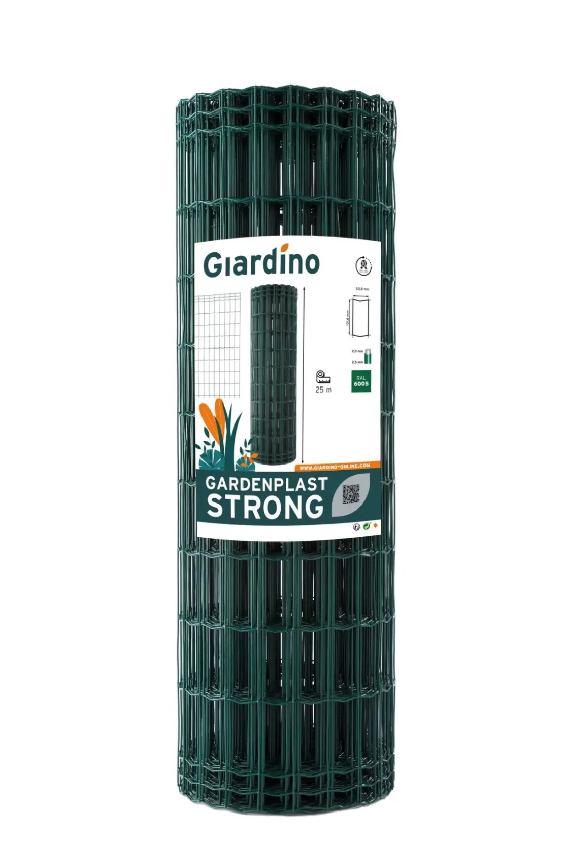 Giardino Kippengaas Gardenplast Strong Groen 25X1,5M-Brico New