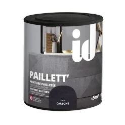 Glitterverf Paillett' 500Ml Koolstof-Brico New