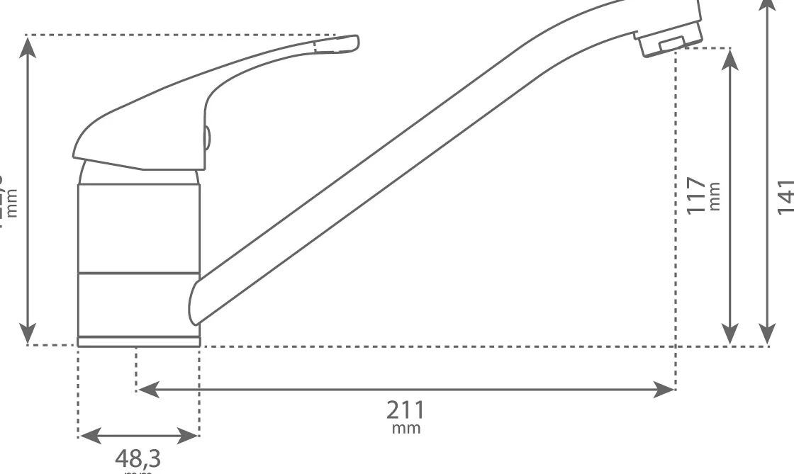 Brico Go By Van Marcke Eengreepsmengkraan Glib Voor Een Onderbouwboiler Hot
