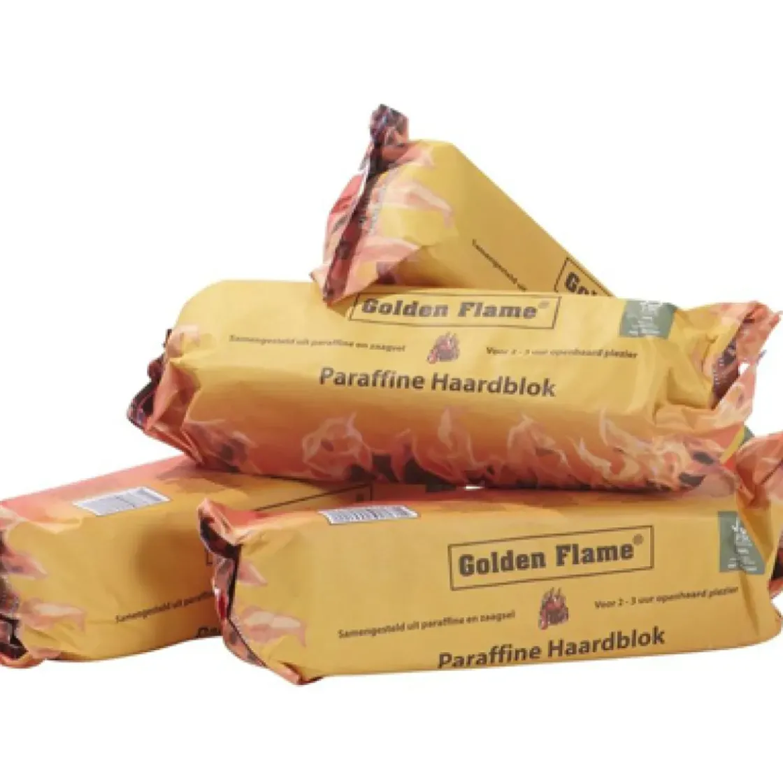 Brandstoffen<Brico Golden Flame Haardblokken – 4 Stuks