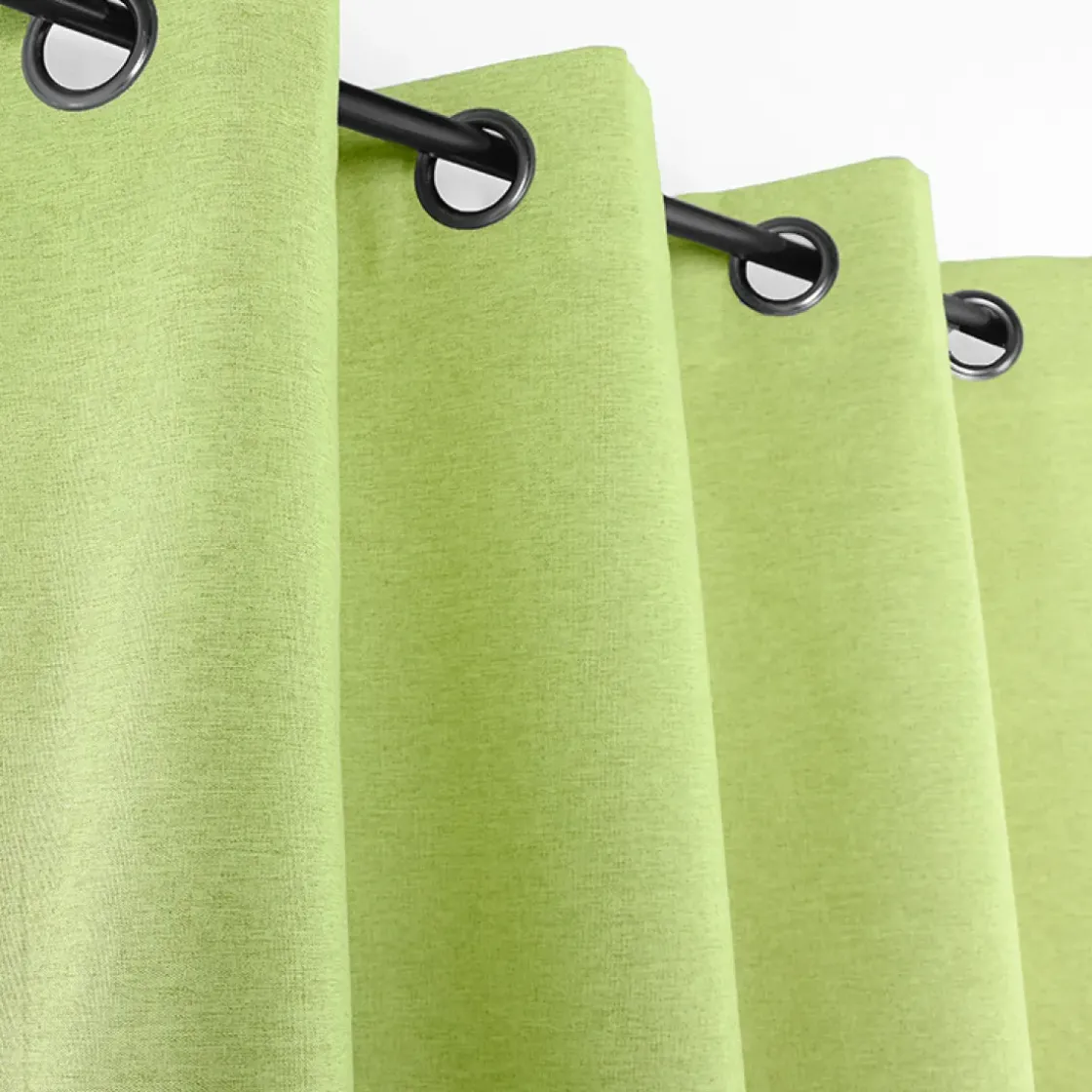 Gordijn Verduisterend Helsinki Ringen Groen 140X260Cm-Brico
