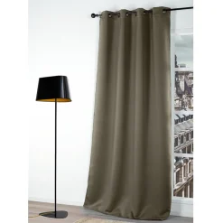 Gordijn Verduisterend Taupe 140X250Cm-Brico New