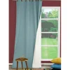 Gordijn Verduisterend Thermisch Bella Ringen Blauw 140X260Cm-Brico Discount