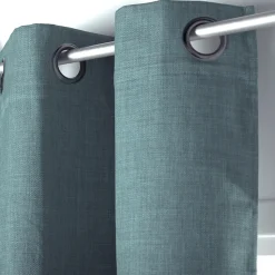 Gordijn Verduisterend Thermisch Bella Ringen Blauw 140X260Cm-Brico Discount