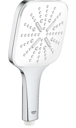 Brico Grohe Handdouche Cube 3 Stralen Chroom Witte Sproeiplaat New