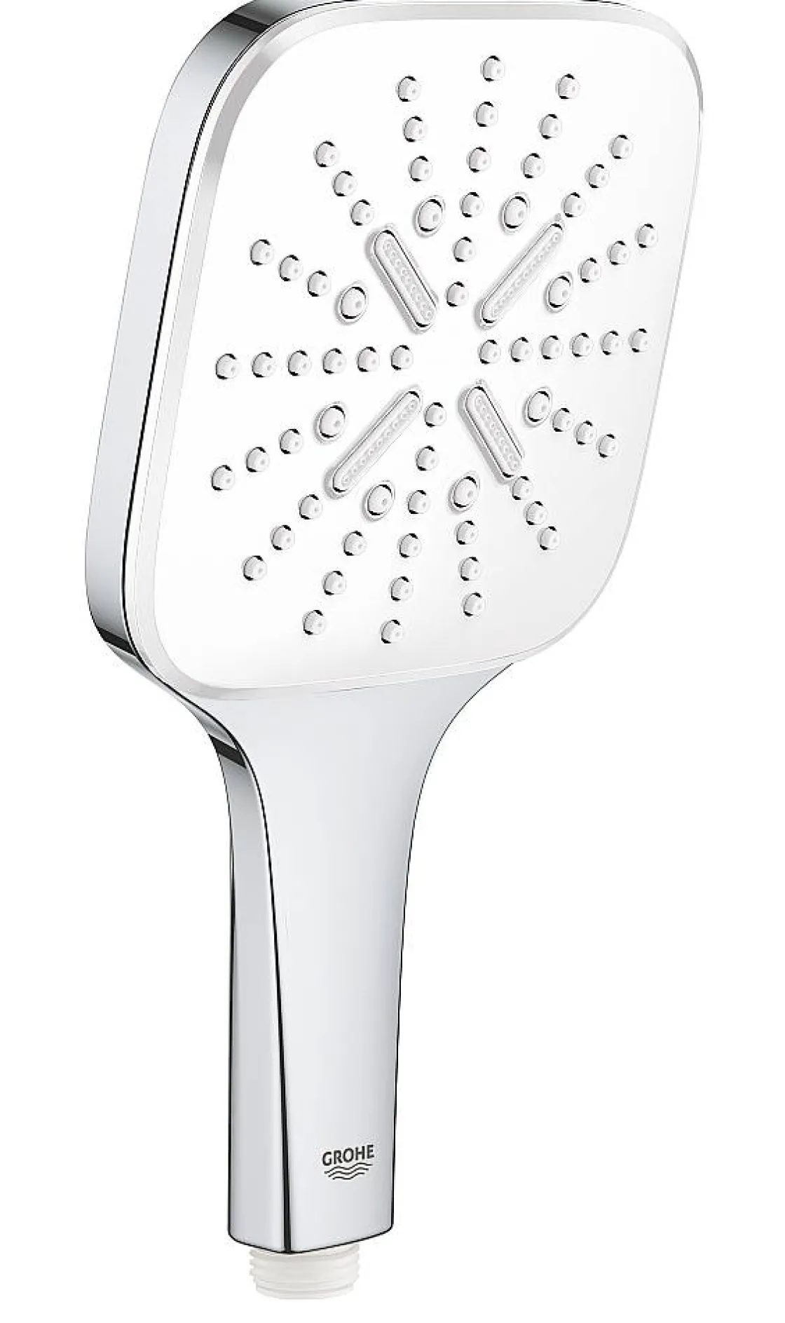 Brico Grohe Handdouche Cube 3 Stralen Chroom Witte Sproeiplaat New