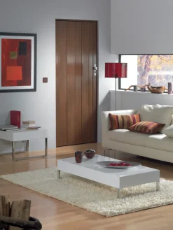 Grosfillex Vouwdeur 'Axia' Pvc Teck 205X84Cm-Brico Discount