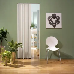 Grosfillex Vouwdeur 'Spacy' Pvc Wit Nerf 205X84Cm-Brico Sale